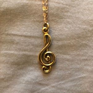Treble Clef Necklace